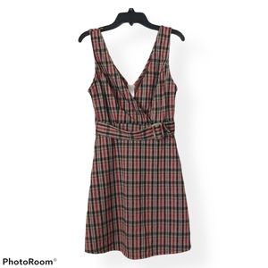 B Darlin plaid go-go style sleeveless mini dress